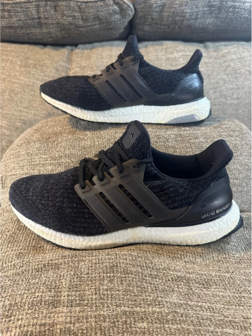Adidas Ultraboost 3.0 Core Black Running Shoes Men's Size 8.5 BA8842